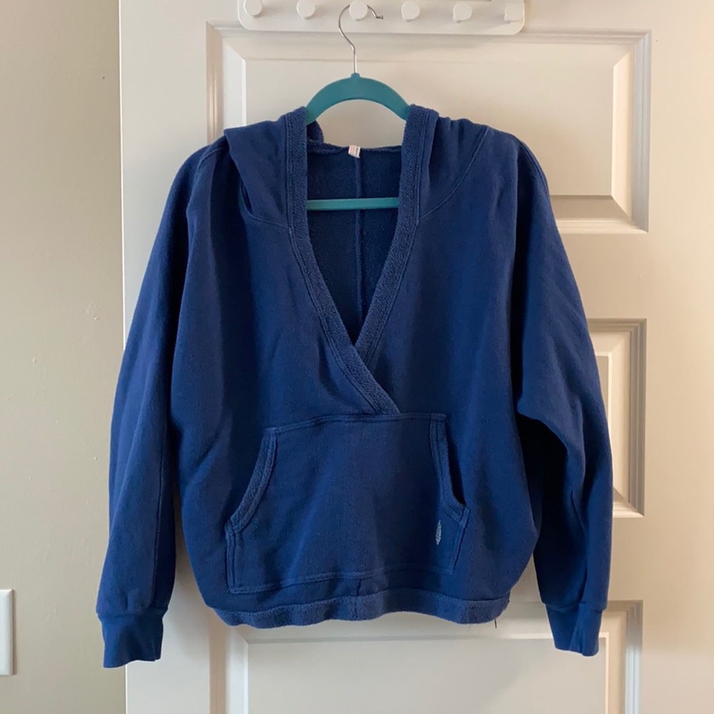 Free People FP Movement Reyes Surplice Hoodie Crop